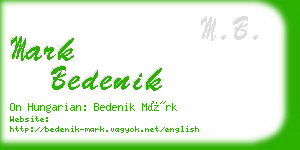 mark bedenik business card